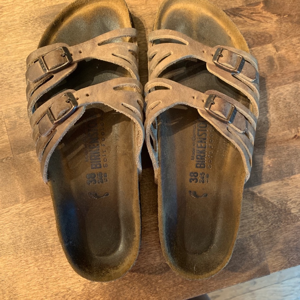 Tan Birkenstock’s